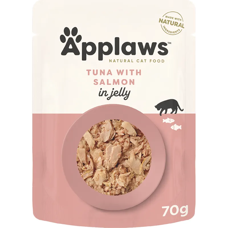 Applaws Cat Jelly Pouch - Tuna & Salmon 70G 16Pk(Om16) Applaws