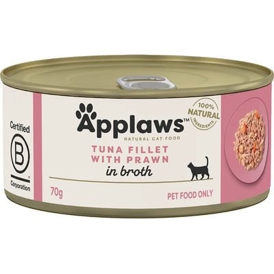 Applaws Cat Tin Tuna & Prawn 70G 24Pk (Om24) Applaws