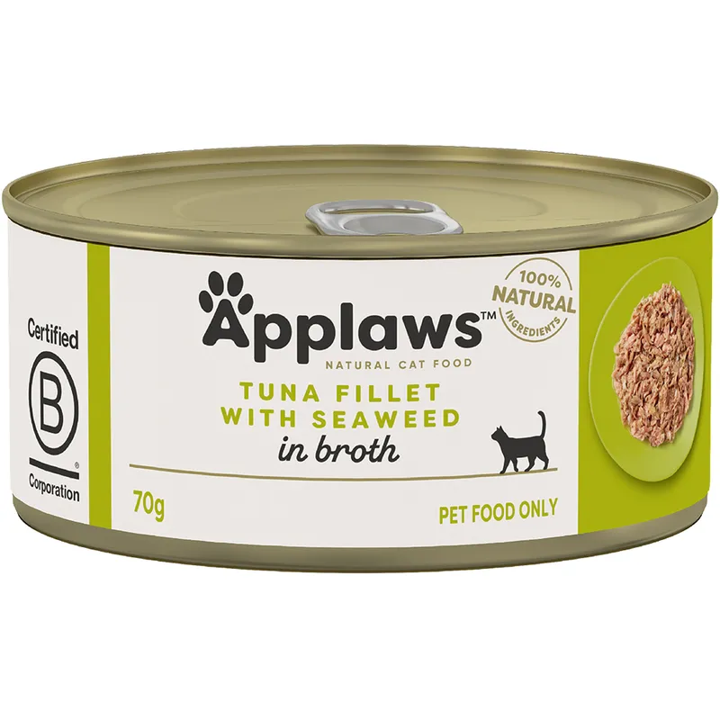 Applaws Cat Tin Tuna Seaweed 70G 24Pk (Om24) Applaws