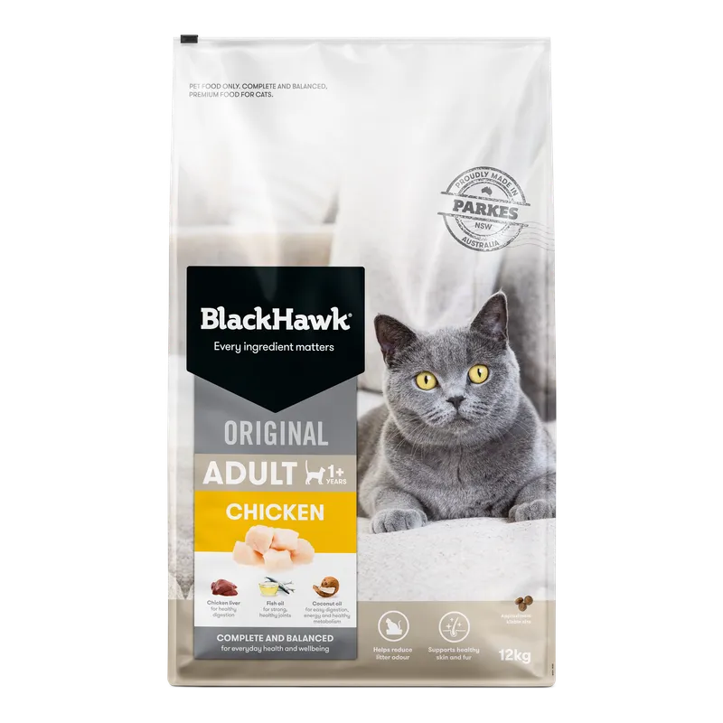 Black Hawk Cat Chicken 12Kg Black Hawk