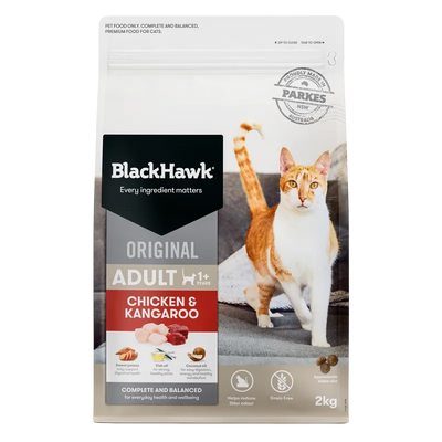 Black Hawk Cat Chicken Kangaroo 2Kg Black Hawk