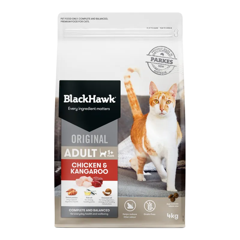 Black Hawk Cat Chicken Kangaroo 4Kg Black Hawk