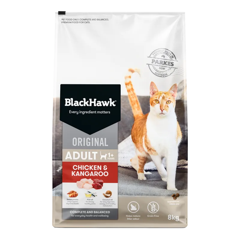 Black Hawk Cat Chicken Kangaroo 8Kg Black Hawk