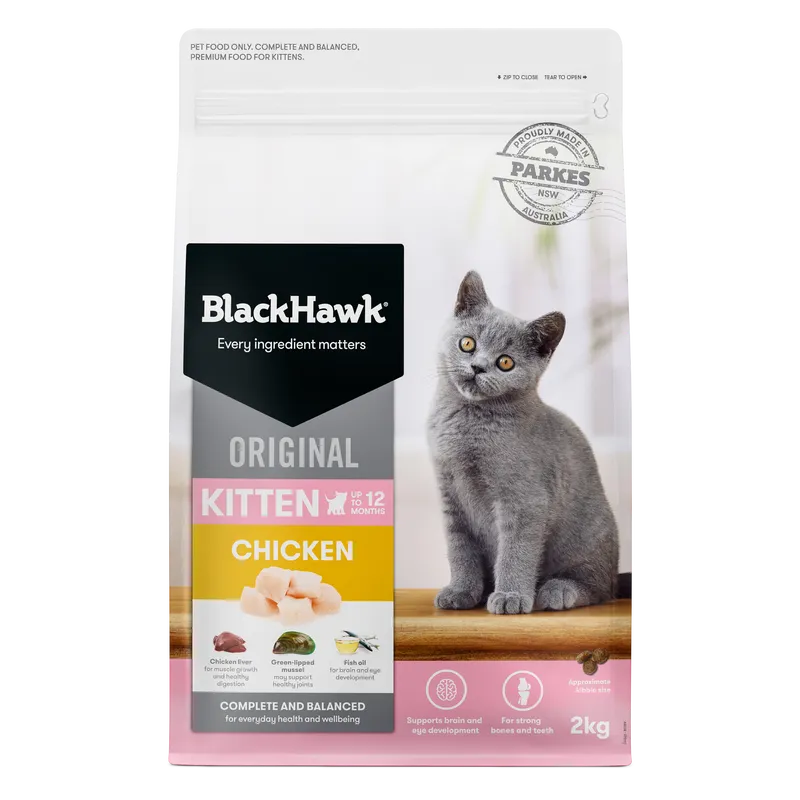 Black Hawk Kitten Chicken 2Kg Black Hawk