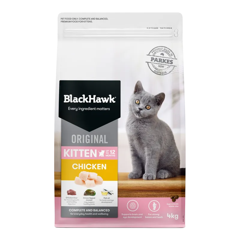 Black Hawk Kitten Chicken 4Kg Black Hawk