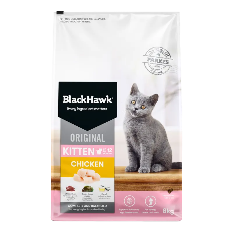 Black Hawk Kitten Chicken 8Kg Black Hawk