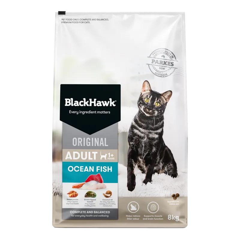Black Hawk Cat Ocean Fish 8Kg Black Hawk