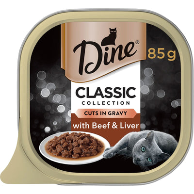 Dine Wet Beef & Liver In Rich Gravy 85G 14Pack(245770)