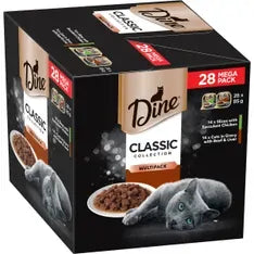 Dine Classic Chkn In Gvy Beef & Liver 28Pk Dine