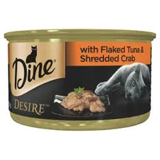 Dine Desire Flkd Tun And Shred Crab 85G 24Pk (Om24) Dine