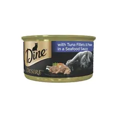 Dine Desire Tuna Flt Prw Seafd Sauce 85G 24Pk (Om24) Dine