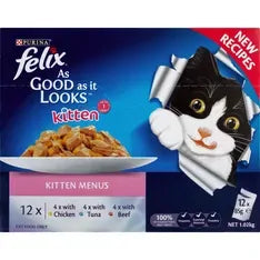 Felix Agail Gij Kitten Menu 12X85G 