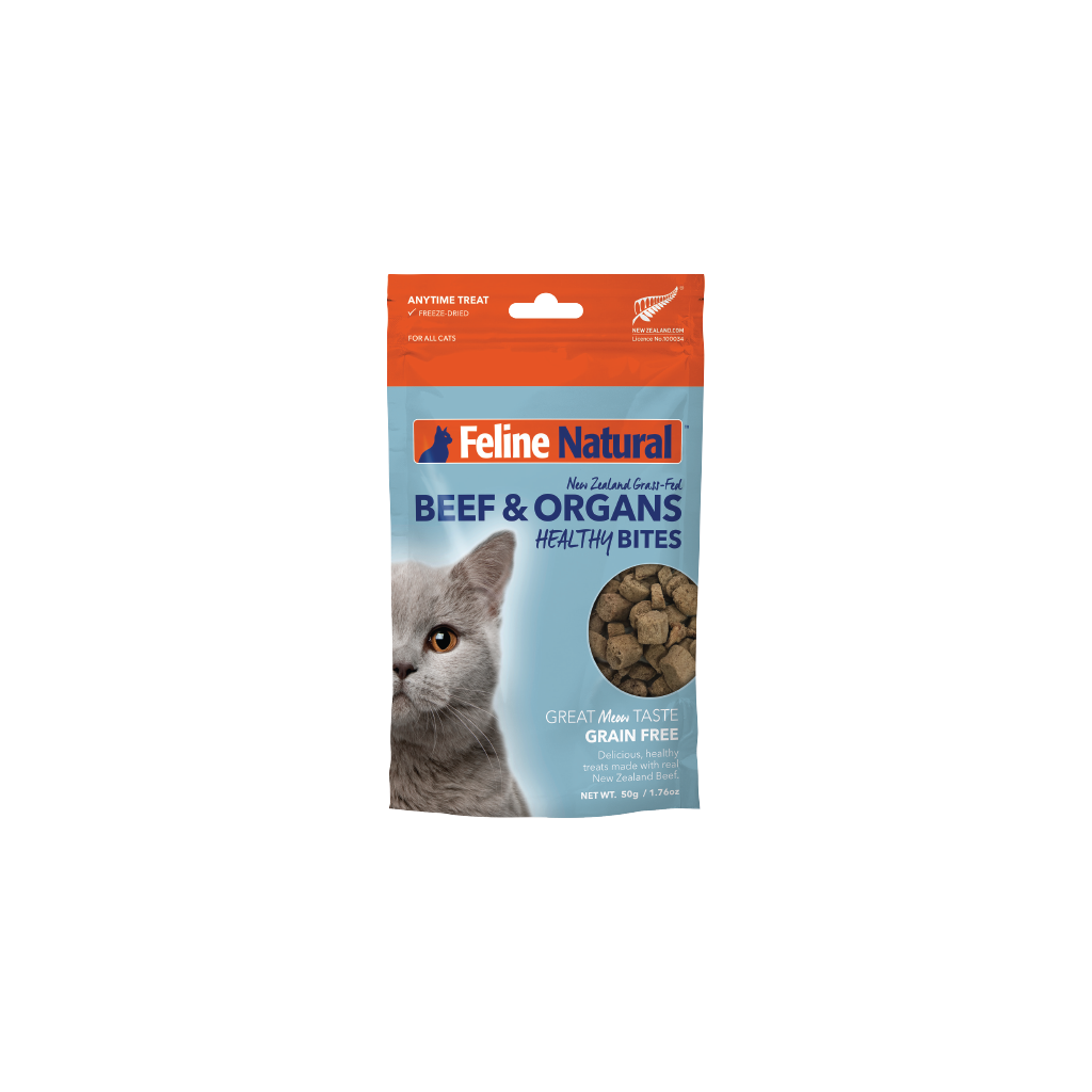 Feline Natural Grain-Free Fd Cat Treats Beef 50G 