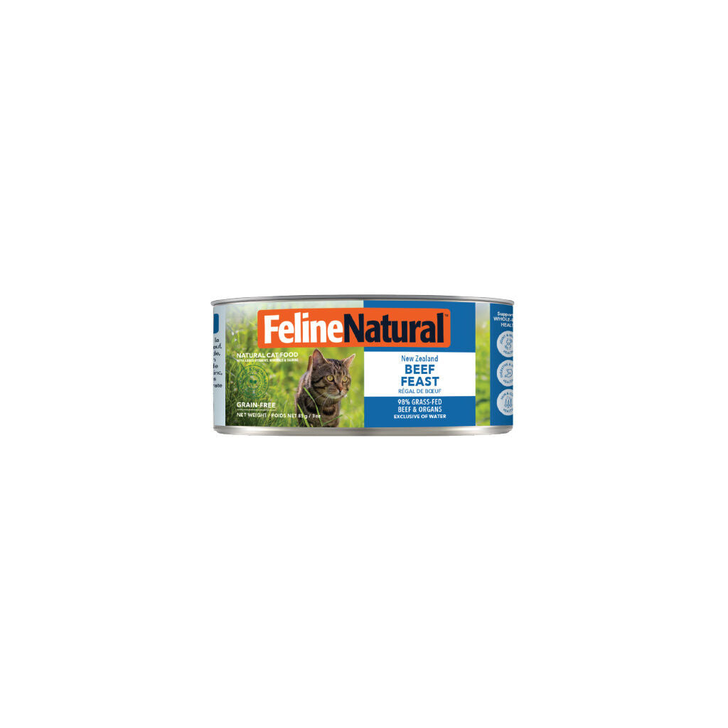 Feline Natural Nz Beef Feast 85G 24Pk (Om24) 