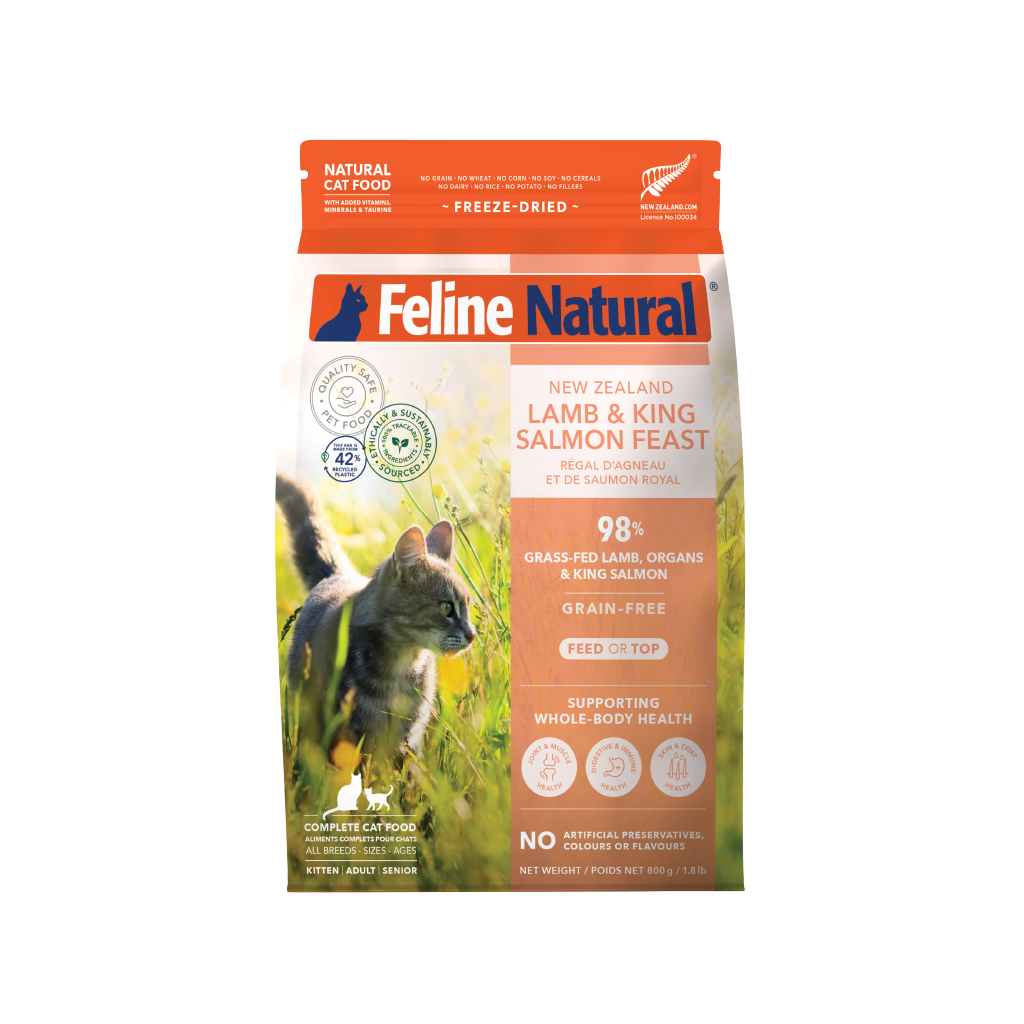 Feline Natural Fd Nz Lamb & King Salmon Feast 800G 