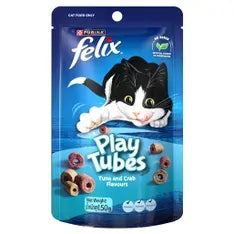 Felix Play Tubes Tuna&Crab 60G 8Pk (Om8) 