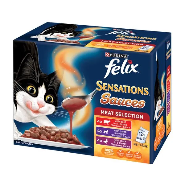 Felix Sensations Sauces Meat Selection 12X85G 