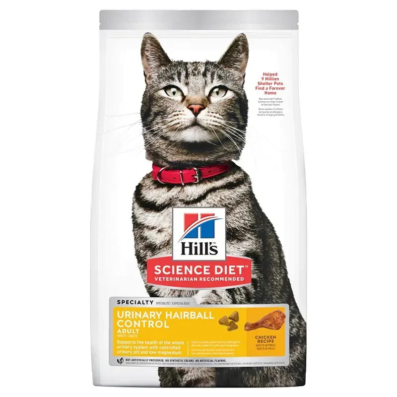 Hills Cat Adult Urinary Hairball Cntrl 3.17Kg 