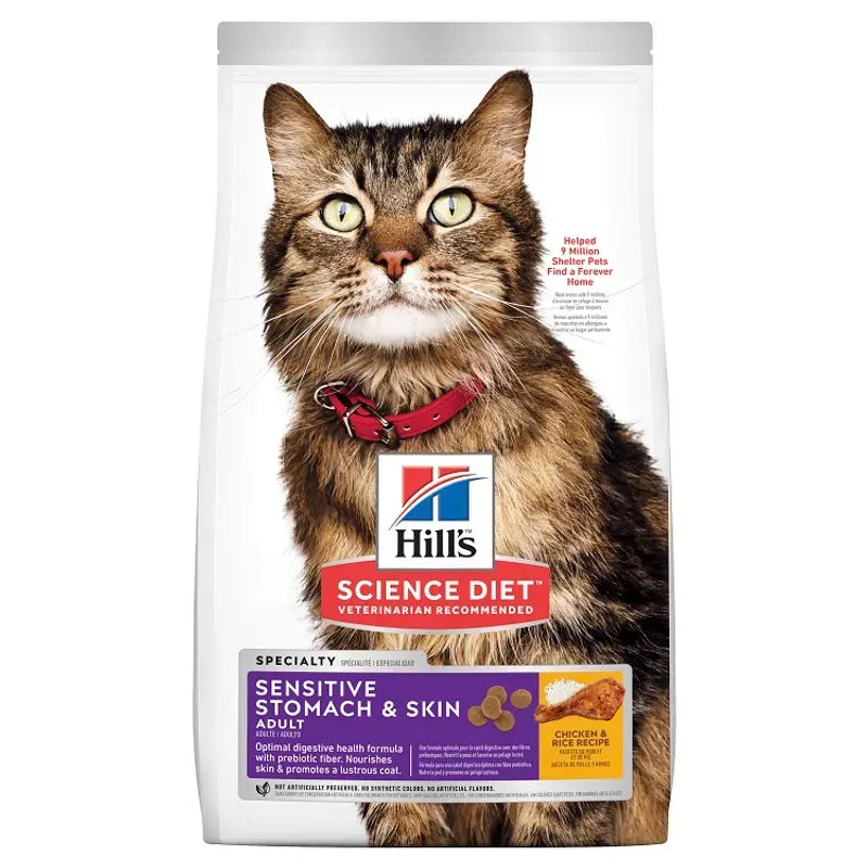Hills Cat Adult Sensitive Stomach And Skin 3.17Kg 