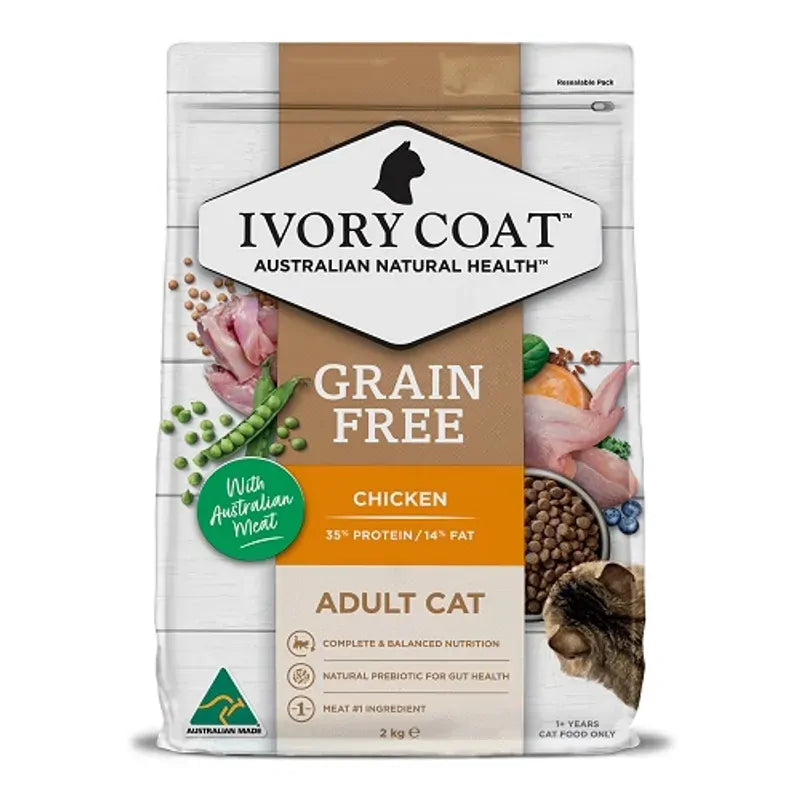 Ivory Coat Gf Adult Cat Chicken With Coconut Oil 2Kg 