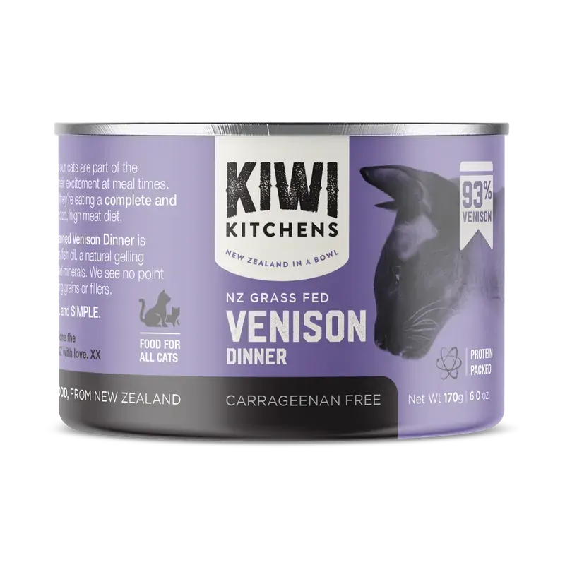 Kiwi Kitchens Cat Venison 170G 18Pk (Om18) 