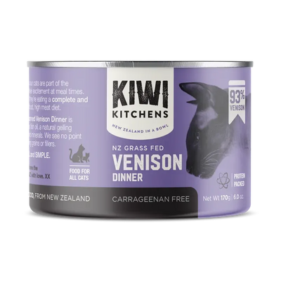 Kiwi Kitchens Cat Venison 170G 18Pk (Om18) Kiwi Kitchens