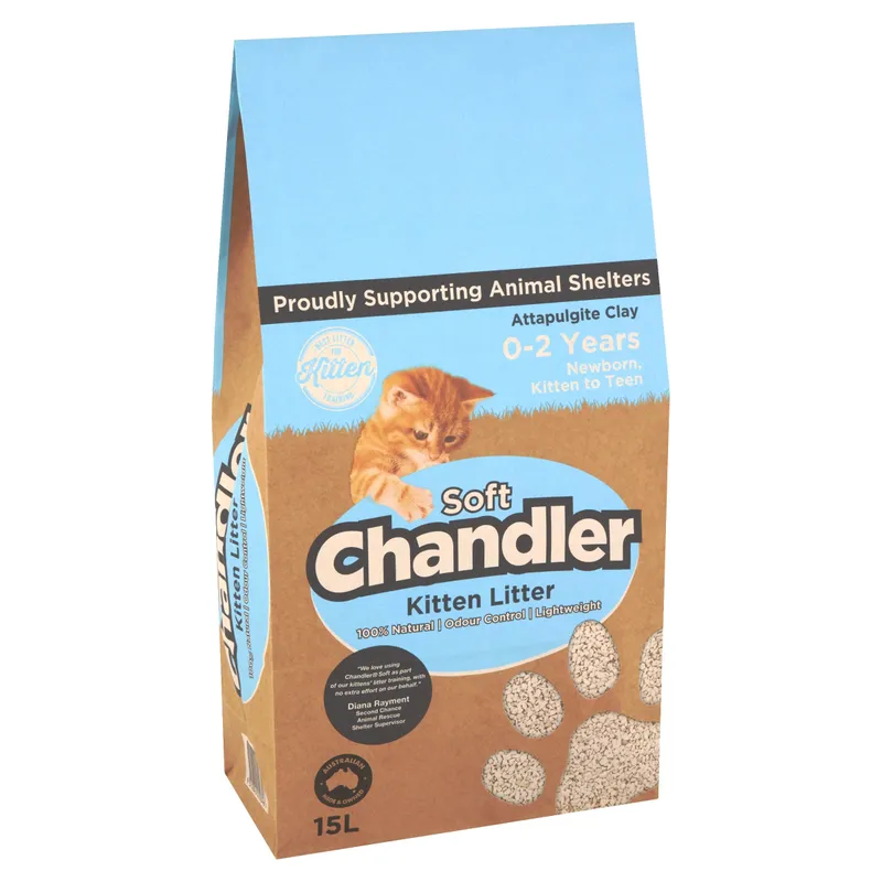 Chandler Soft Natural Kitten Litter 15L Chandler Litter