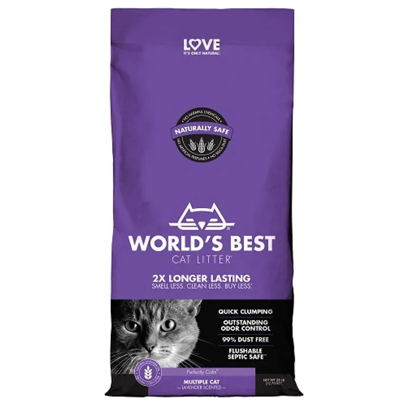 Worlds Best Cat Litter Lavender 12.7Kg Worlds Best