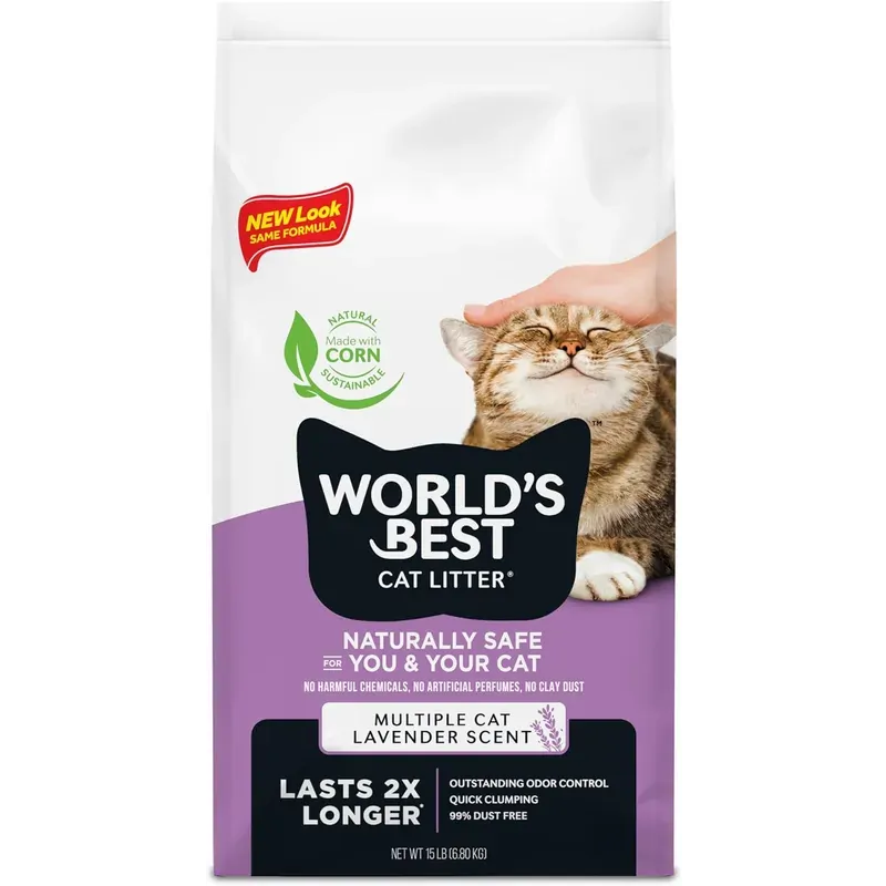 Worlds Best Cat Litter Lavender 6.8Kg Worlds Best