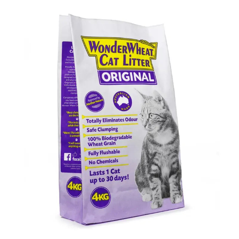 Wonder Wheat Cat Litter 4Kg Wonder Wheat