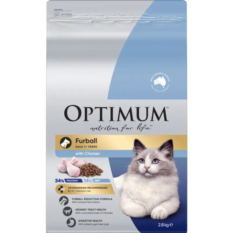 Optimum Cat Furball Chicken 2.8Kg 