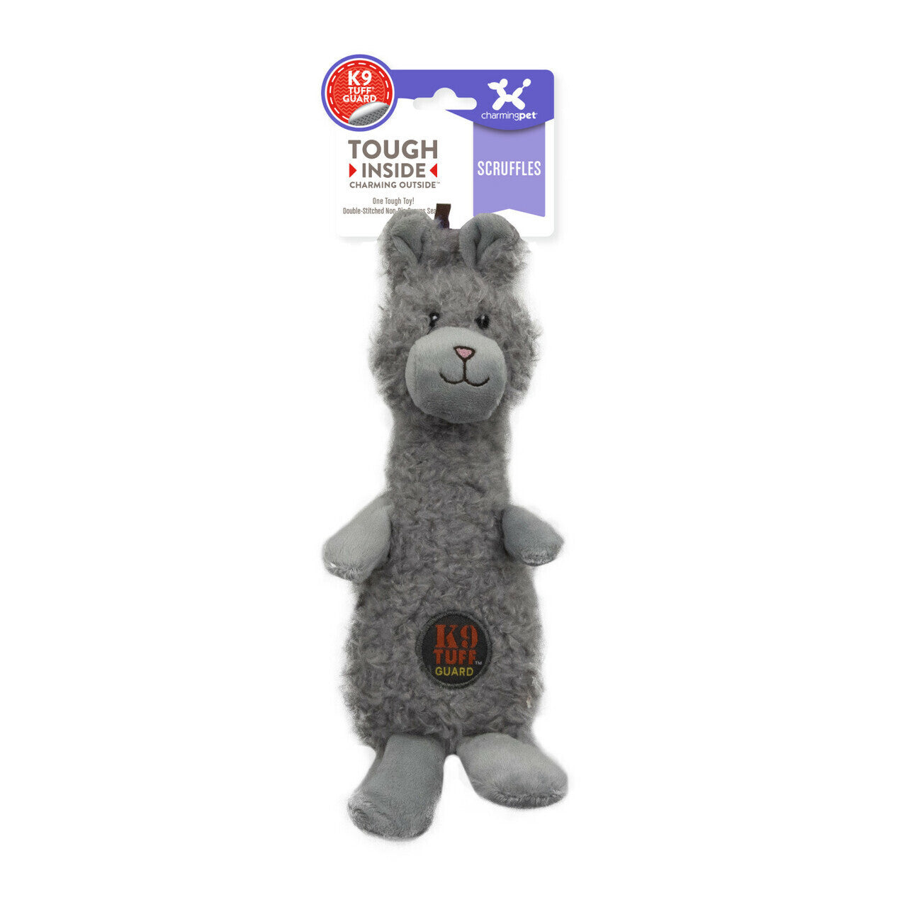 Charming Pet Scruffles Textured Squeaker Dog Toy - Bunny - Small Charming Pet