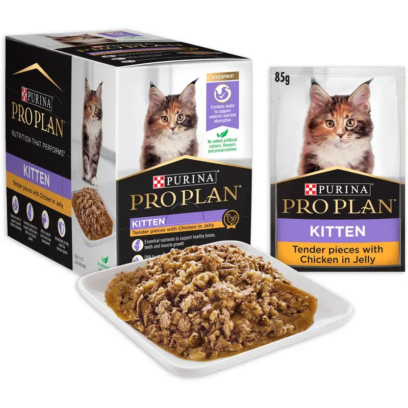 Pro Plan Kitten Chicken Pouch 85G 12Pack  