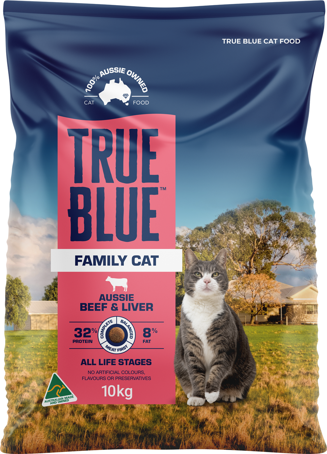 True Blue Cat Aussie Beef & Liver 10Kg 