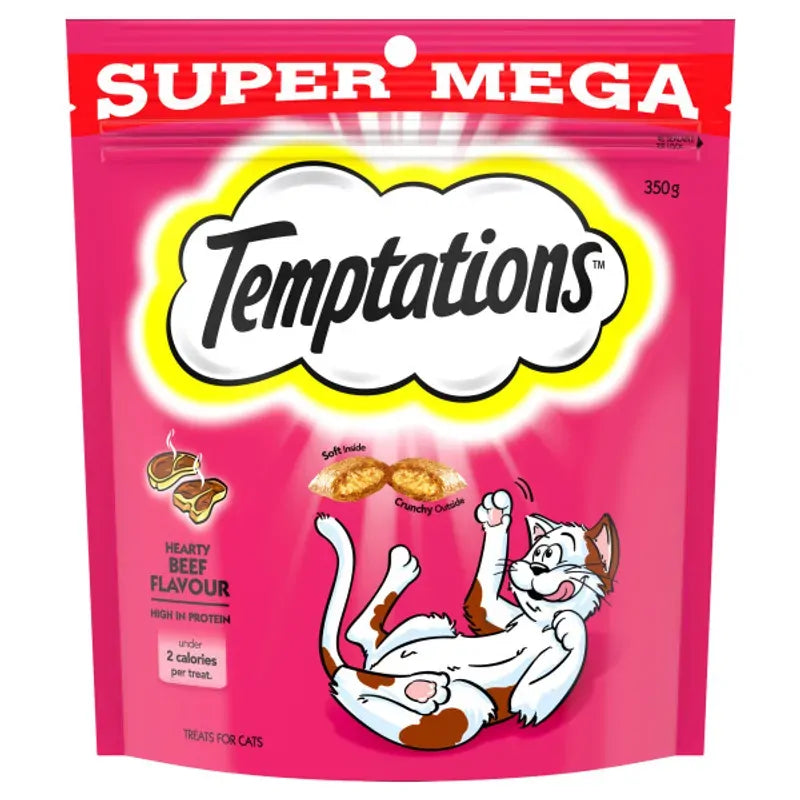 Temptations Snacks Hearty Beef 350G 5Pk (Om5) 