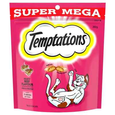 Temptations Snacks Hearty Beef 350G 5Pk (Om5) Temptation