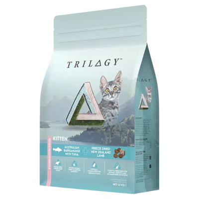 Trilogy Kitten Barramundi & Tuna 1.2Kg Trilogy