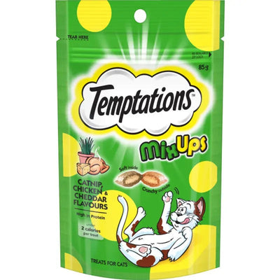 Temptations Mixups Catnip Chkn Cheddar 85G 6Pk (Om6) Temptation