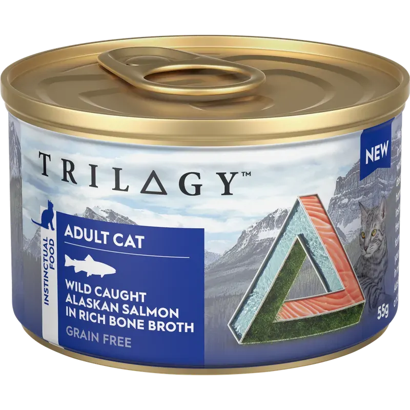 Trilogy Adult Salmon In Bone Broth 85G 24Pk (Om24) Trilogy