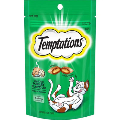 Temptations Snacks Seafood Medley 85G 6Pk (Om6) Temptation