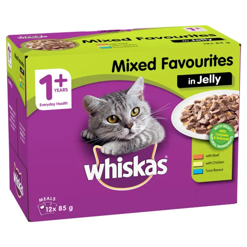 Whiskas Wet Favourites Jelly Mvms 85G 1X12Pk Whiskas