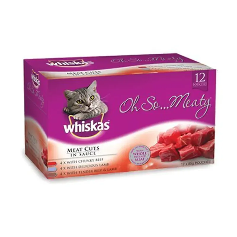 Whiskas Wet So Meaty Mvms 85G 1X12Pk