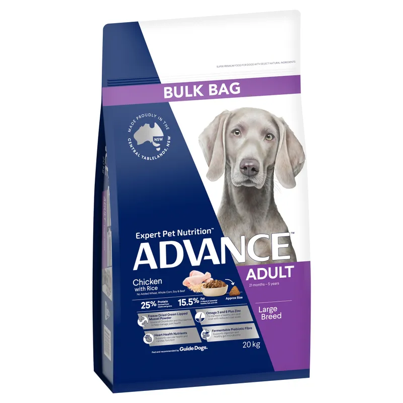 Advance Dog Adult Large Breed Chicken Rice 20Kg Advance