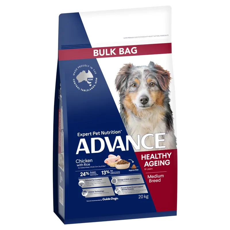 Advance Dog Adult Medium Breed Healthy Aging 20Kg Advance