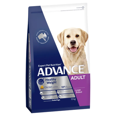 Advance Dog Lrg Brd Hlthy Weight Chkn Rice 13Kg