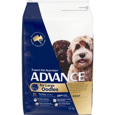 Advance Dog Large Oodles Turkey With Rice 13Kg Bag Advance