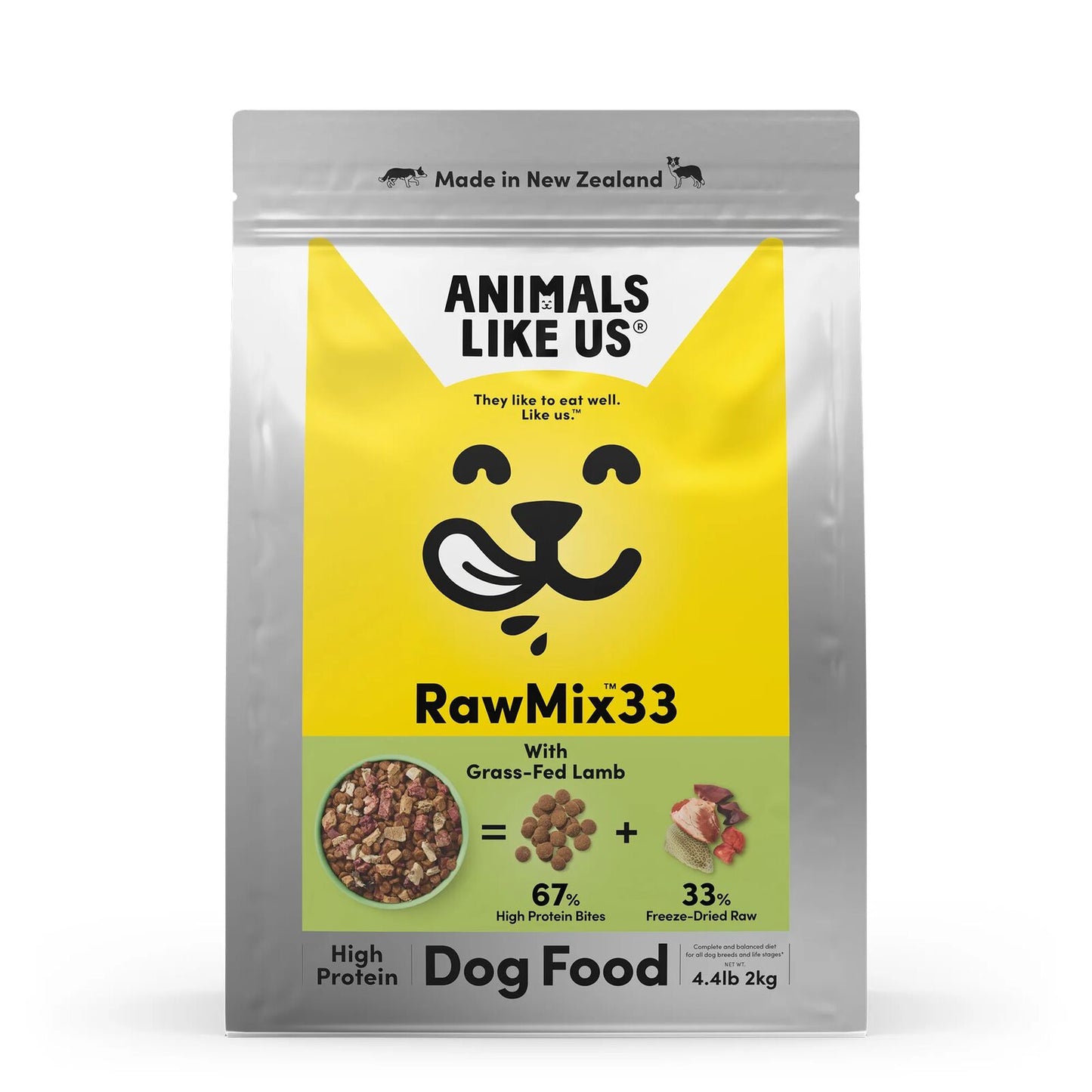 Animals Like Us Dog Rawmix33 With Grass-Fed Lamb 2Kg Animals Like Us