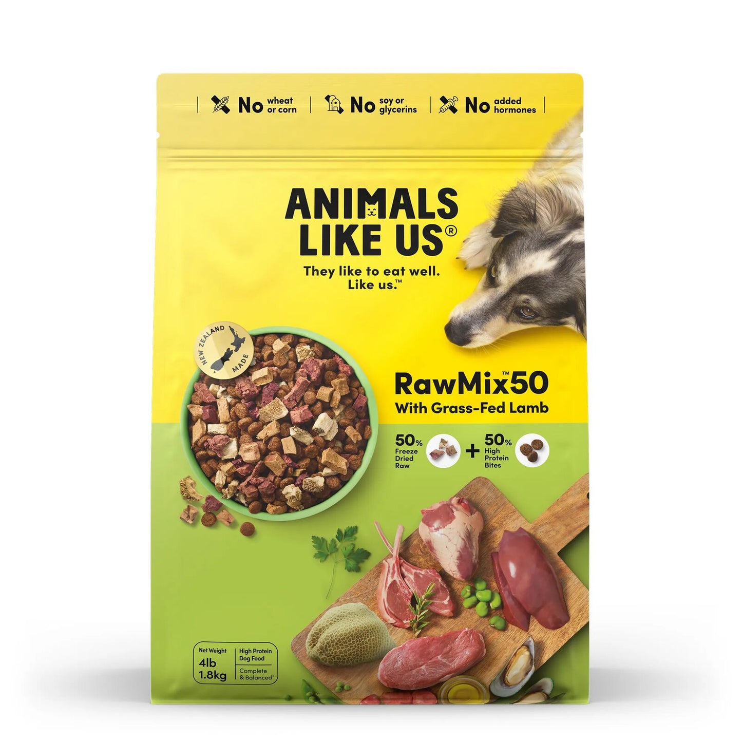 Animals Like Us Dog Rawmix50 Grass-Fed Lamb 1.8Kg Animals Like Us