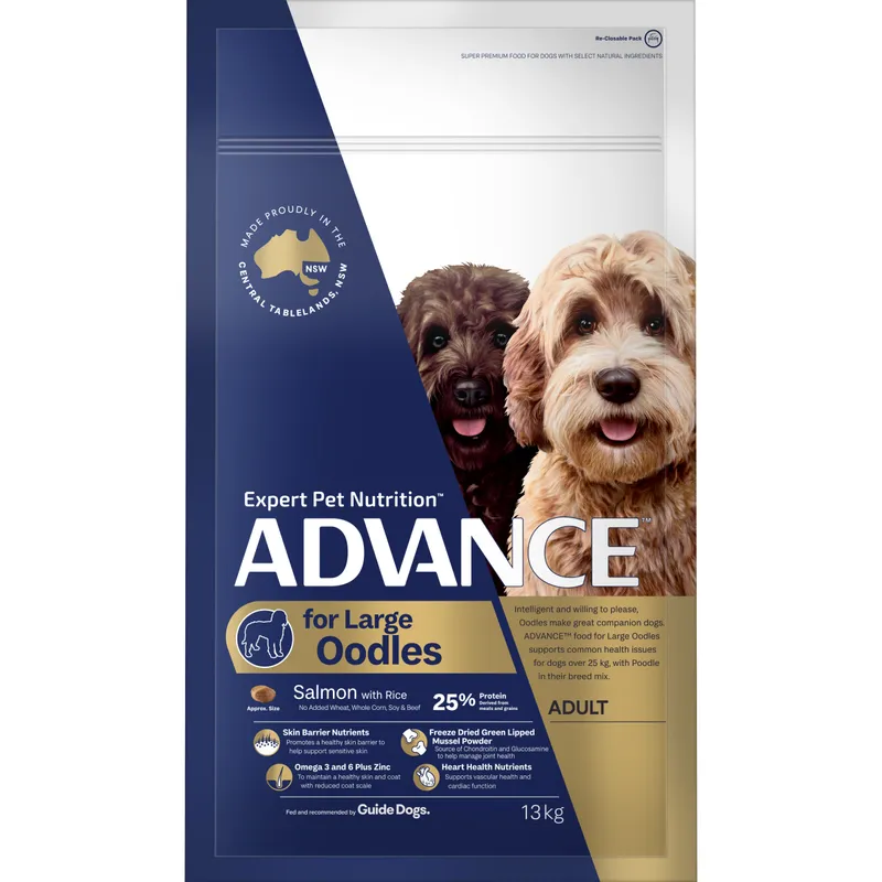 Advance Dog Dry Adult Dog Oodles Large 13Kg Advance