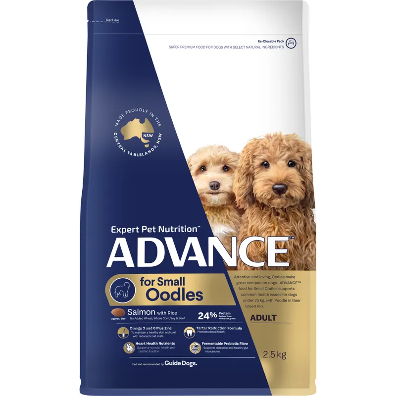 Advance Dog Dry Adult Dog Oodles Small 2.5Kg Advance
